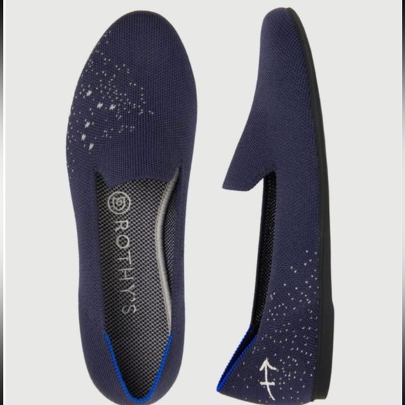 Rothy's Sagittarius Zodiac Women's Navy Blue Loafers - Picture 5 of 9